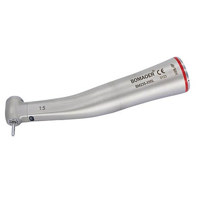 NSK style Ti-Max X95L Dental 1:5 Increasing LED Fiber Optic Contra Angle BOMAOER