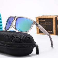 Occhiali da sole Costa Del Mar Rincondo 580P grigio verde nuovi senza scatola