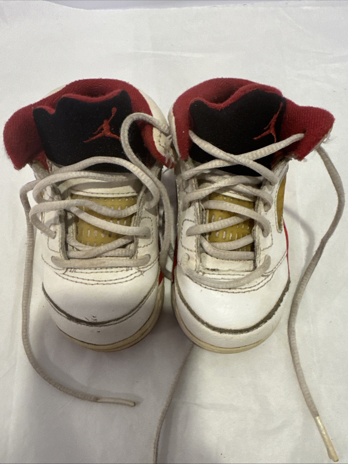 Nike Air Jordan Retro 5 V Fire Red Black Tongue 440890-120  Youth Size 5C
