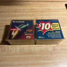 Zip 100 MB Zip Disk Storage Media - Lot Of 10 - NEW Sealed - Fujifilm