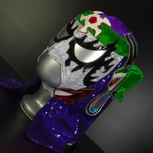 JOKER MASK WRESTLING MASK LUCHADOR WRESTLER MASK LUCHA LIBRE MEXICANA - Picture 4 of 6