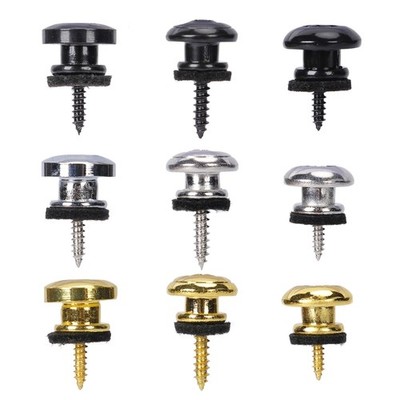 4 Pcs Guitar Strap Locks Metal Guitar Strap Buttons Lock End Pins Durable