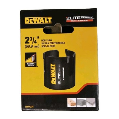 2 3/4'' DeWalt Elite Series Multi-Material Hole Saw with Carbide Tips DAH4234 New