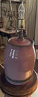 Antique Stoneware Crock Rare Pink Lamp Primitive Ohio River Pottery — photo 1