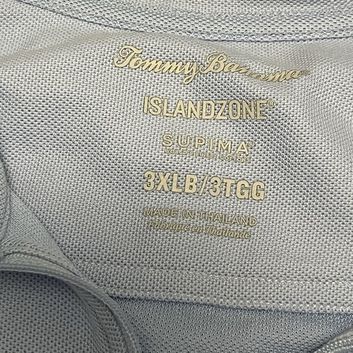 Tommy Bahamas New Light Blue Quarter Zip Island Zone Lightweight Sweater - 3XLB - Picture 7 of 7