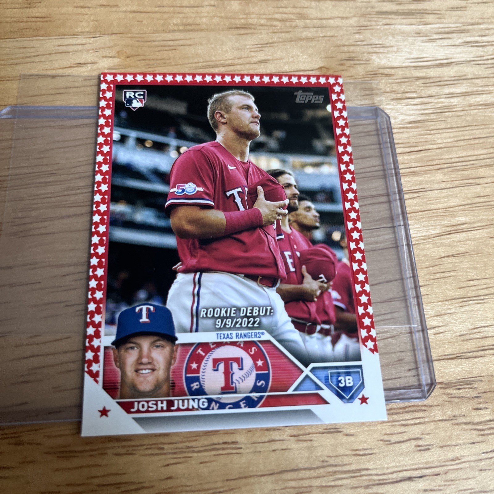 2023 Topps Update Rookie Debut Josh Jung Independence Day/76 (RC)