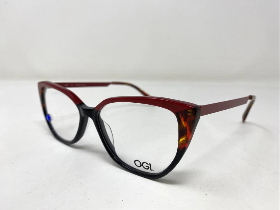 Marco de gafas OGI Japón HEY BOYS ROJO 52-15-145 rojo/negro borde completo YS82 Foto 2 de 4