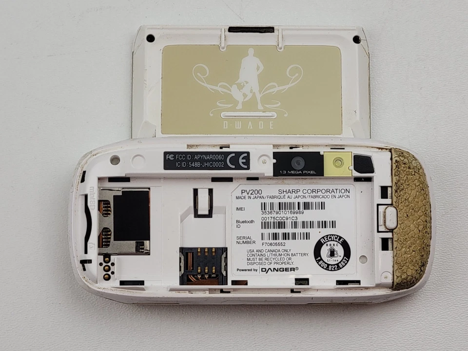 T-Mobile Sharp Sidekick 3 (PV200) Dwayne D-Wade Edition Cell Phone - PLEASE READ - Image 4 of 4