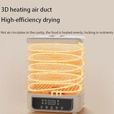 Déshydrateur Alimentaire Température Réglable 6 Plateaux Design Compact avec