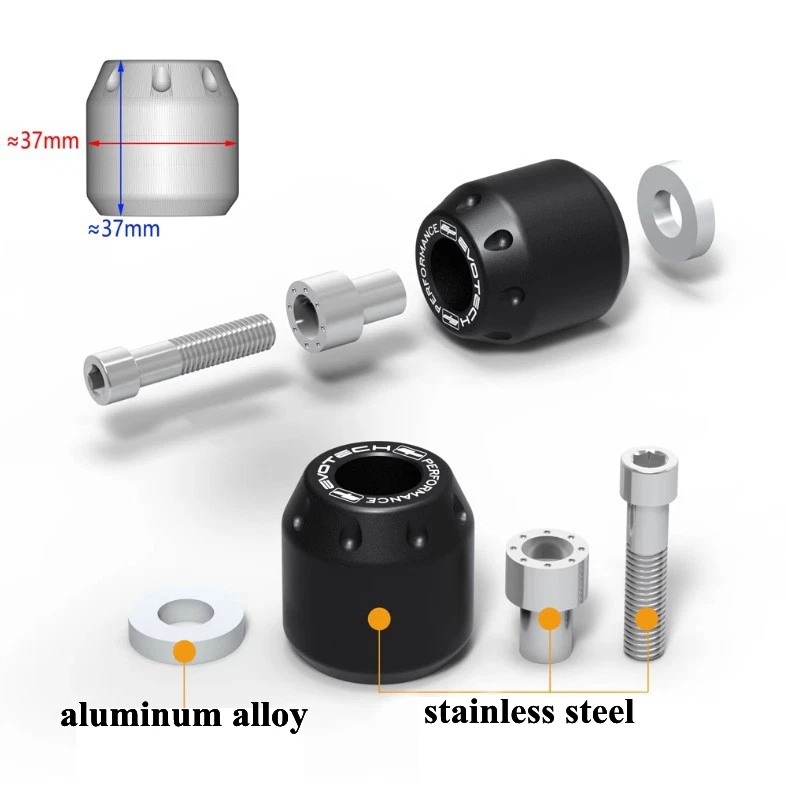 Tapa de empuñaduras de peso de extremo de manillar de motor para BMW S1000R S1000RR M1000RR 2010-2024 Foto 2 de 4