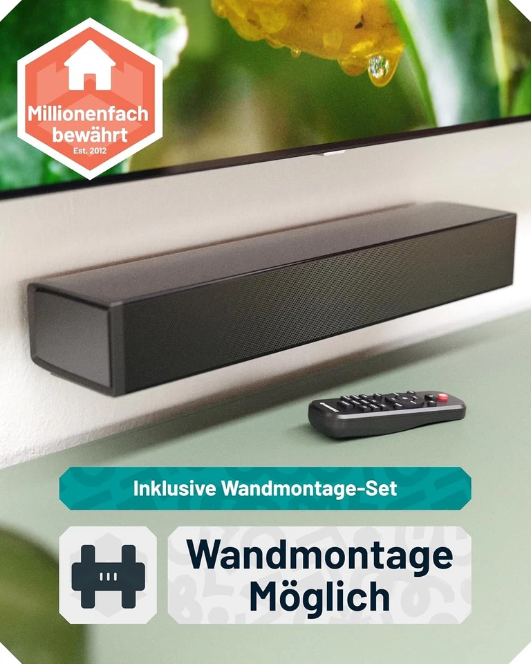 TV Soundbar mit Bluetooth, HDMI ARC & 60 W, Oakcastle SB40, GEPRÜFT - Bild 4 von 4
