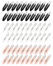 No Bend Hair Clips - 60 Pcs Creaseless Clips for Sectioning, 2.3In Makeup Stylin