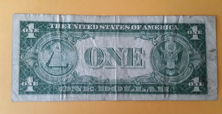 1935 G SILVER CERTIFICATE BLUE SEAL DOLLAR BILL EBay 1957-silver-certificate-blue-seal-dollar-bill-ebay