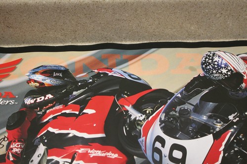 SIGNED Kurtis Roberts Erion Racing Nicky Hayden Team Honda Poster Shop Sign 7597 - Picture 3 of 9