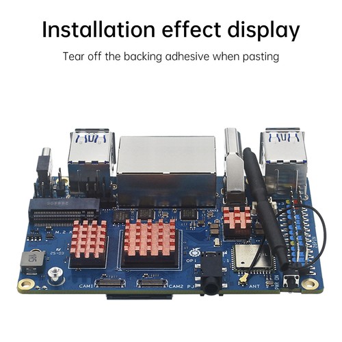 Radiateur Carte Développement Orange Pi RV2 Dissipateur thermique en cuivre pur - Bild 3 von 11