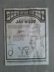 1974 Marx Best of the West Equipment Manuel Jay West Not a Reprint