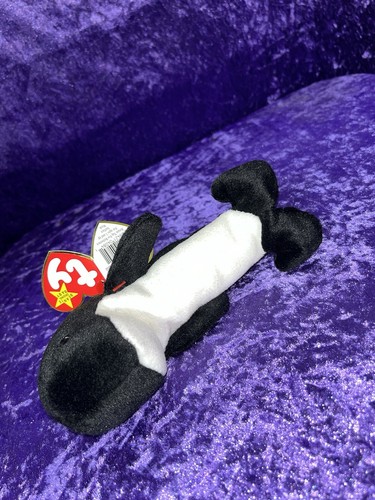 Ty Beanie Babies Waves the Orca Whale Plush Toys - 4084 - Picture 4 of 6