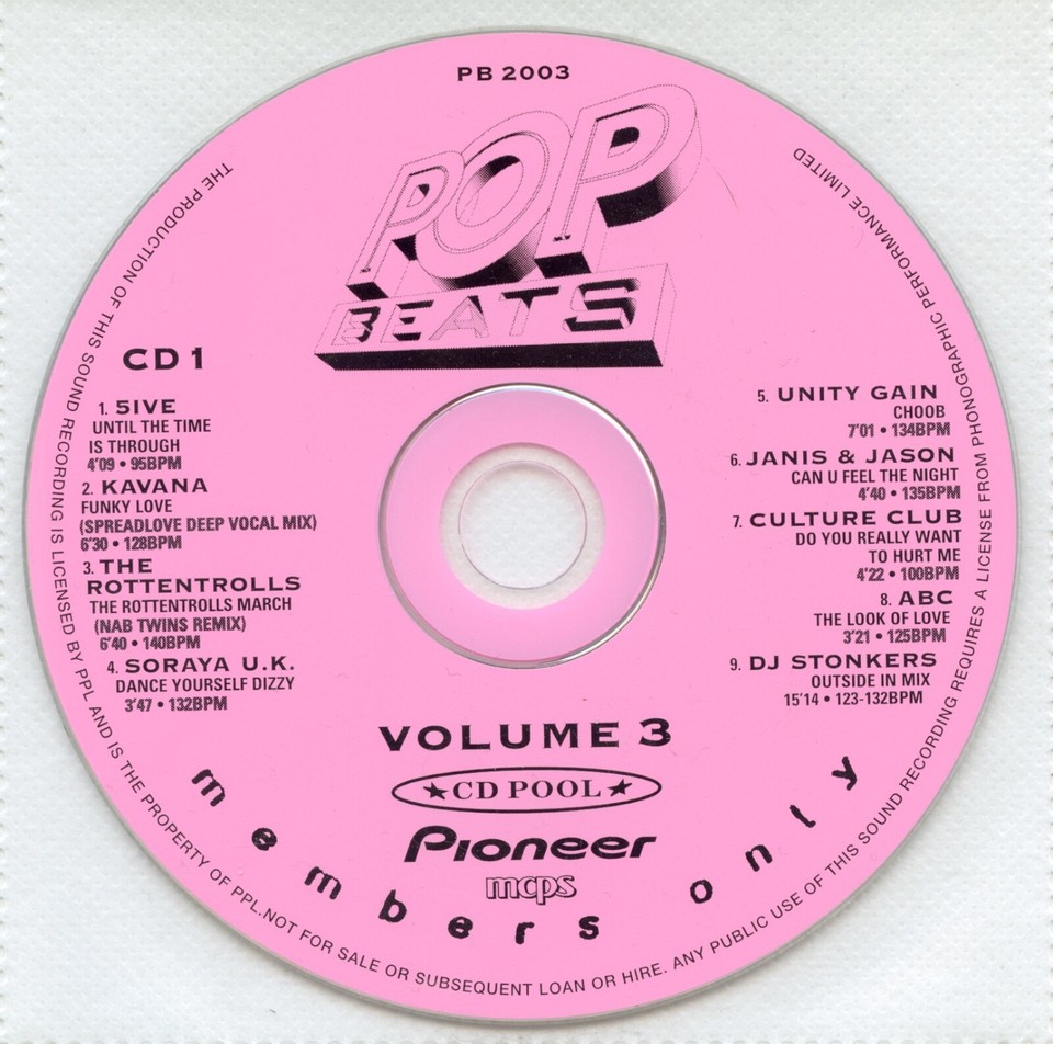 CD Pool Pop Beats Ser.2 Vol.3 UK 17 Track Double Promo CD Ace Of Base