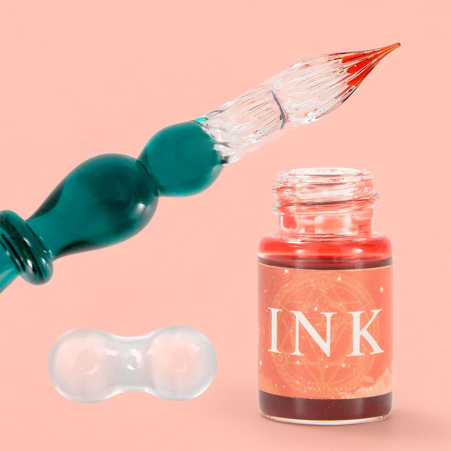 Glass Dip Pen Set 16pcs, Crystal Ink Pen Set with 2 Glass Pens, 12 x 7ml Inks, eBay