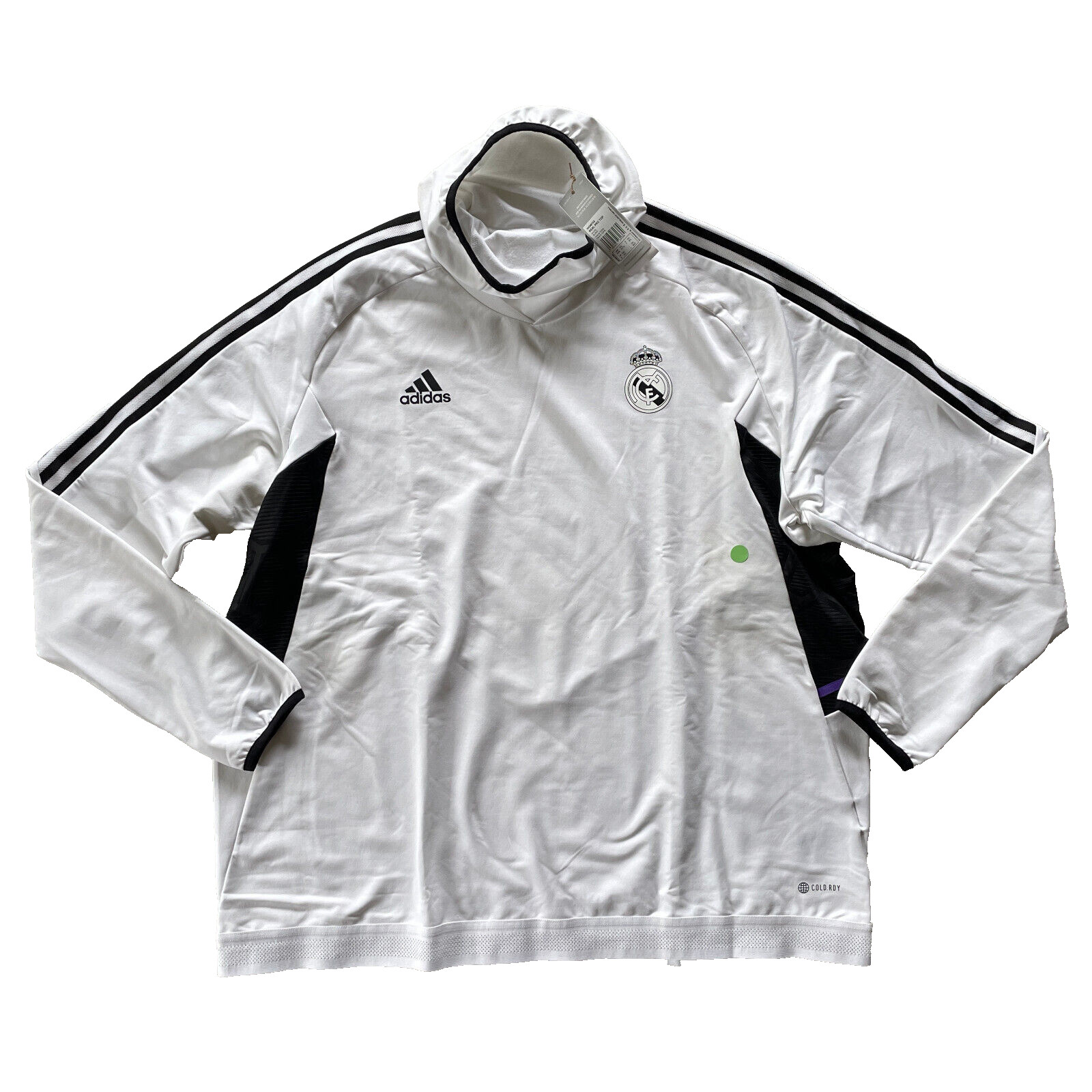 Adidas Pro Top Real Madrid Camiseta De Entrenamiento Jersey De Manga Larga Blanco | 3Xl