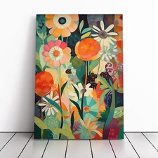 Blumen Orphismus Kunst Vol.3 Leinwand Wandbild Kunstdruck gerahmtes Bild Deko Wohnzimmer