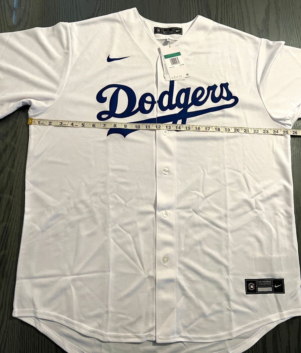 NIKE Dodgers Home Jersey #17 XL ホワイト Men's Nike Chris Taylor White Los Angeles Dodgers Home