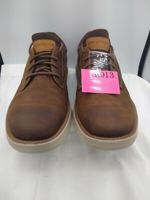Skechers Mens 9.5Brown Leather RelaxedFit LaceUp Loafers Oxford Monk Skechers Diameter Heisman Brown Leather Slip | Mercari main image 4