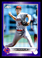 2022 Topps Chrome Update Tyler Mahle Purple Refractor #USC57 - Cincinnati Reds