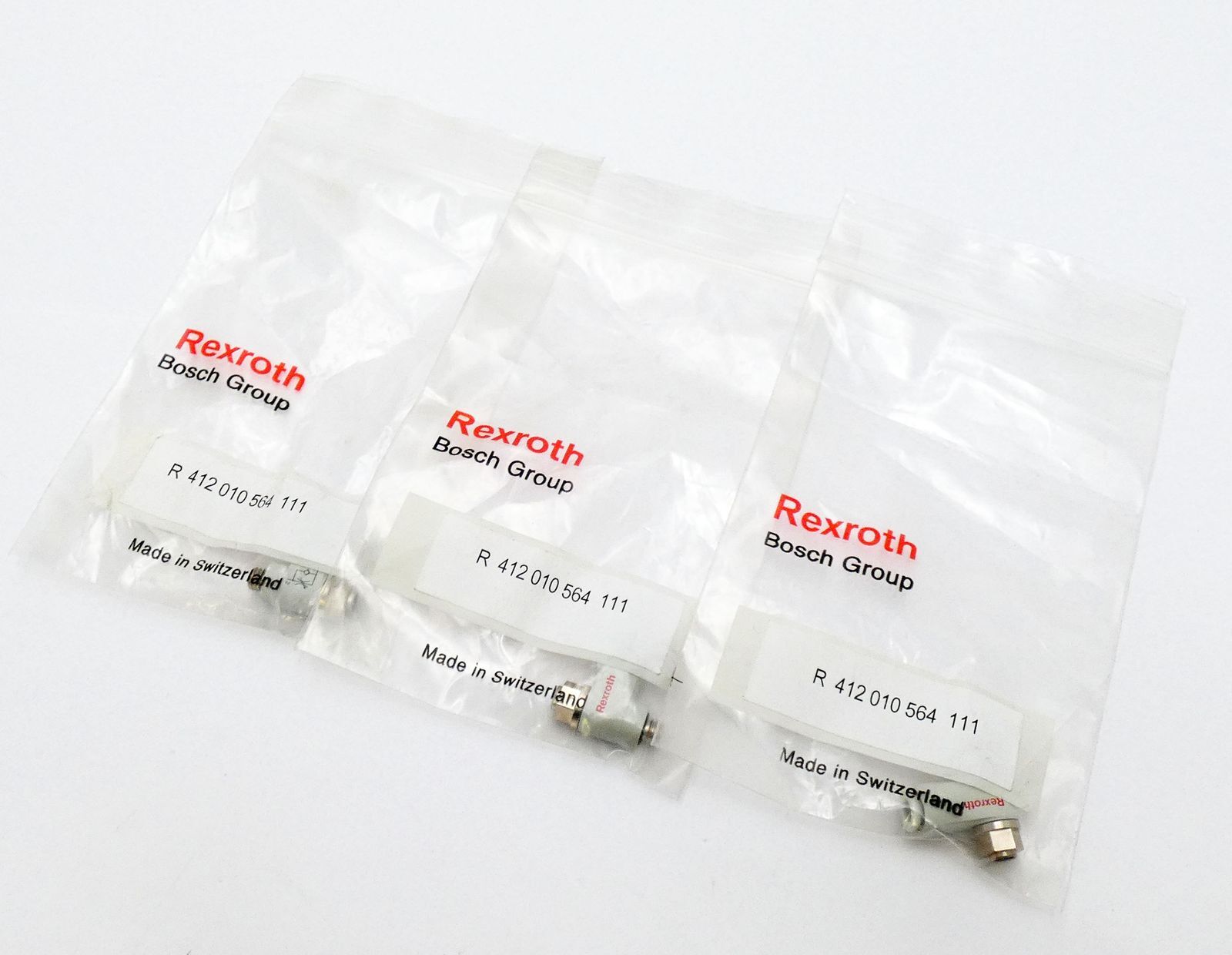 3x Rexroth Bosch R412010564 R 412010564 Throttle Check Valve -Unused-