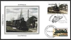 Australia Railway Letter stamp $1.50 on 1985 T.P.O.1 NORTH WEST Benham silk FDC