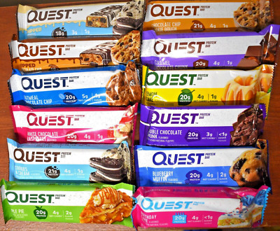 Quest Bar Variety Pack 12 Bars Gluten Free, Keto, Low Carb, FREE SHIPPING QUICK 
