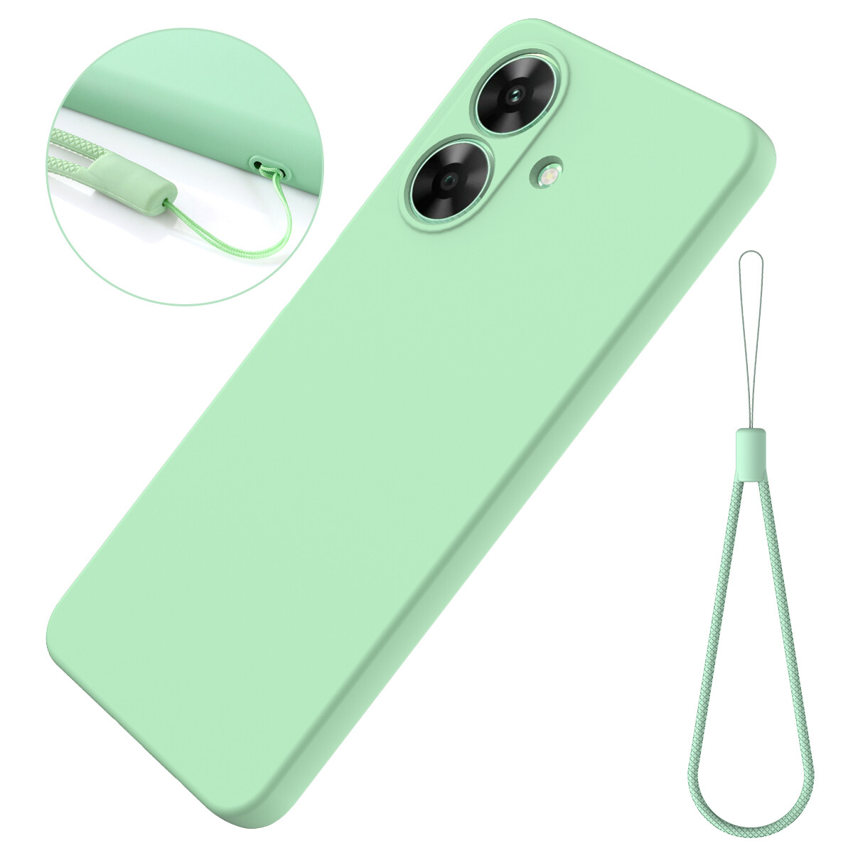 For Realme Note 60, Luxury Shockproof Soft Liquid Silicone