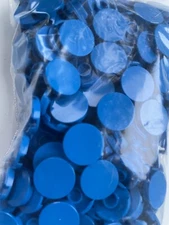 LEGO-NEW-#14769-BLUE-ROUND TILE 2 X 2-25 PIECES