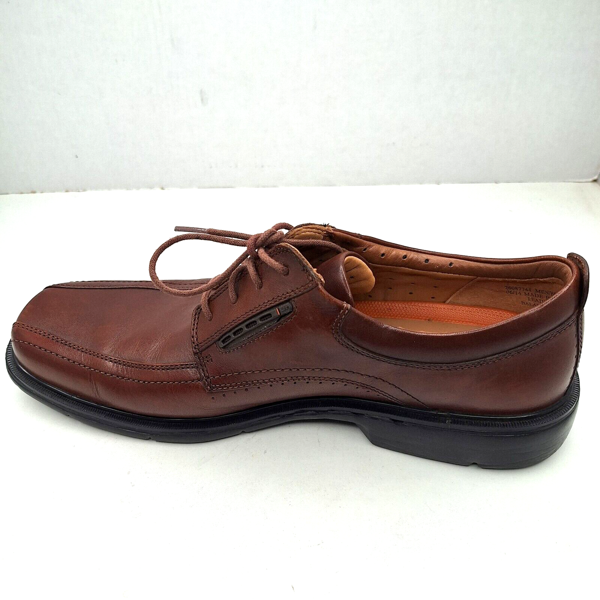 Unstructured By Clarks Men's Leather Oxford Brown Dress Shoes Size