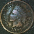 1898 Indian Head Penny Cent Coin Lot HP