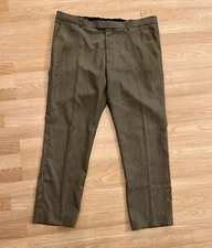 Pantalon De Vestir Perry Ellis Para Hombre Frente Plano Casual Talla 38X29