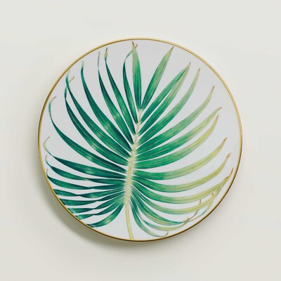 Hermès Passifolia - Flat Plate Palm Passifolia 044101P Hermès - Porcelain