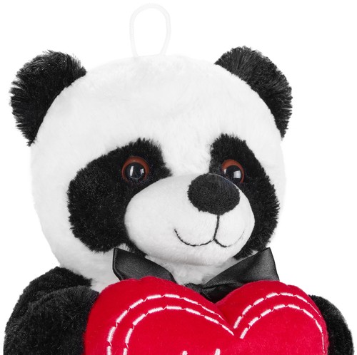 BRUBAKER Panda Plush Bear with Red Heart - I Love You - 10 Inch - - Picture 5 of 6