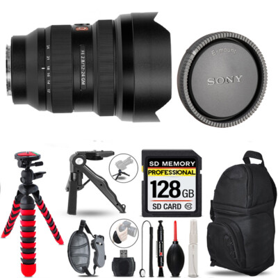Sony FE 12-24mm f/2.8 GM Lens + Tripod + Backpack - 128GB Accessory Bundle