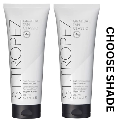 ST. TROPEZ LOTION GRADUAL TAN CLASSIC FIRMING LOTION LIGHT/MEDIUM/DARK CHOOSE