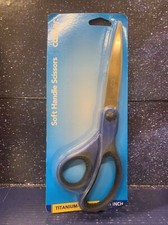 8 1/2 Inch Titanium-Coated Scissors, Soft Handle- Color may Vary