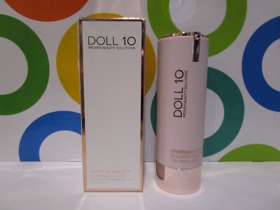 DOLL 10 ~ SMOOTH ASSIST OVERNIGHT FACIAL RESURFACING SERUM ~ 1 OZ