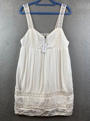 New BCBGeneration Women's Crochet Strap Open Back Short Sundress size M
