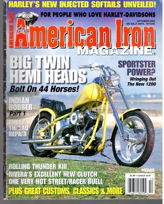 American Iron October 2000 Motorcycle Magazine Harley-Davidsons Best Deal L@@K!