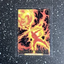 2024 SKYBOX MARVEL MASTERPIECES '92 PLATINUM Clear Cuts #31 Human Torch