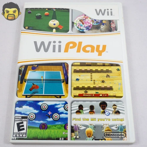 Wii Play Game Complete CIB Nintendo Wii 2007 Complete with Reg Card & Manual D