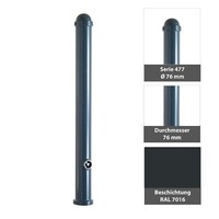 Stilpoller Ø 76 Mm Ortsfest Zum Einbetonieren Absperrpfosten Stilpfosten 477