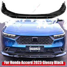For 11th Gen 2023-25 Honda Accord 4pc Jdm V1 Style Gloss Black Front Bumper Lip For 11th Gen 2023-25 Honda Accord 4pc Jdm V1 Style Gloss Black Front Bumper Lip