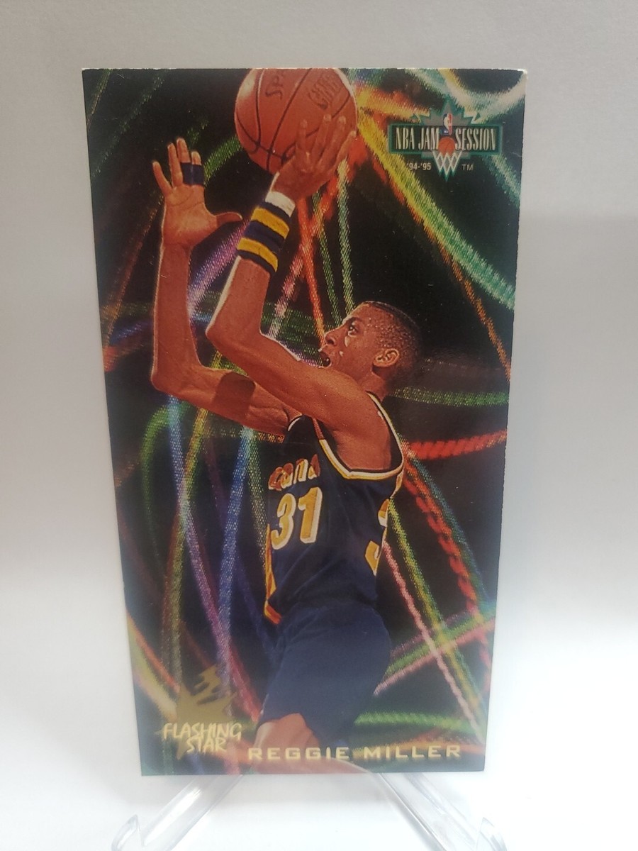 1994-95 Fleer NBA Jam Session Flashing Stars Reggie Miller #4 HOF