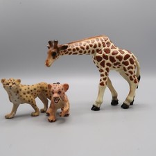 Vintage Safari Ltd Wild Safari Leopard Cubs Momma  Giraffe Lot of 3